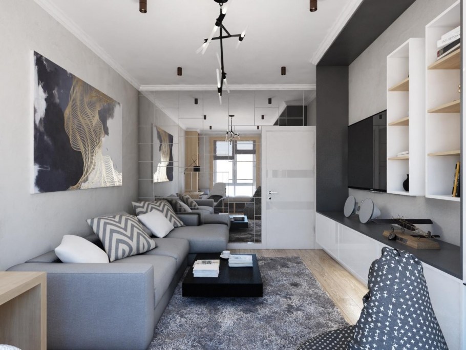 Стильный интерьер 1 комнатной квартиры