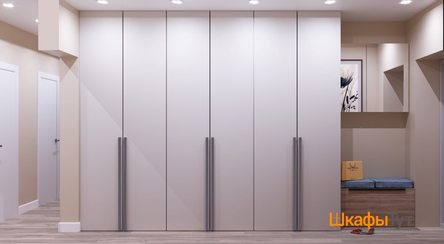 Шкаф в прихожую с распашными дверями