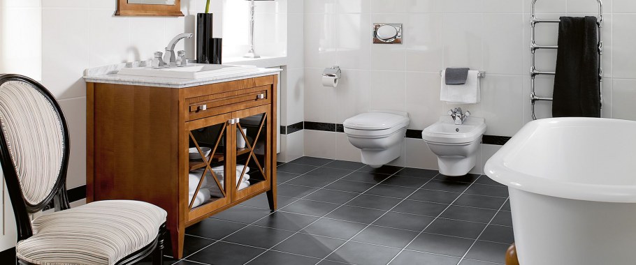 Биде подвесное Villeroy & Boch hommage 7441 b0r1 Alpin