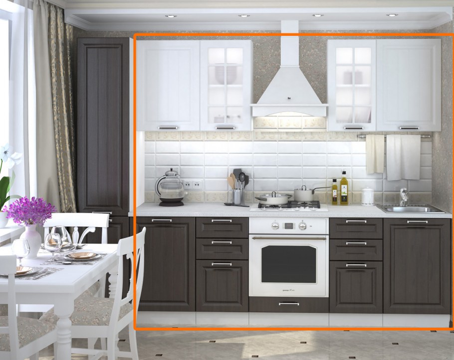 Кухня Прага модульная угловая