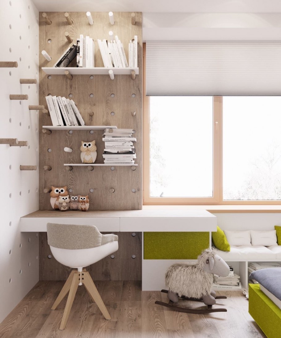 Комната для девочки с рабочим местом