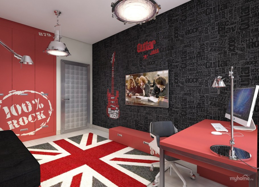 Комната в стиле рок
