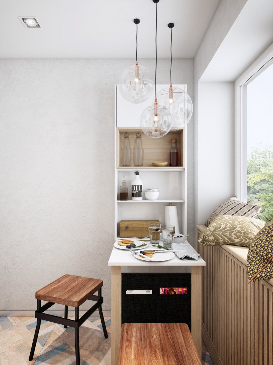 Интерьерные решения для маленькой кухни