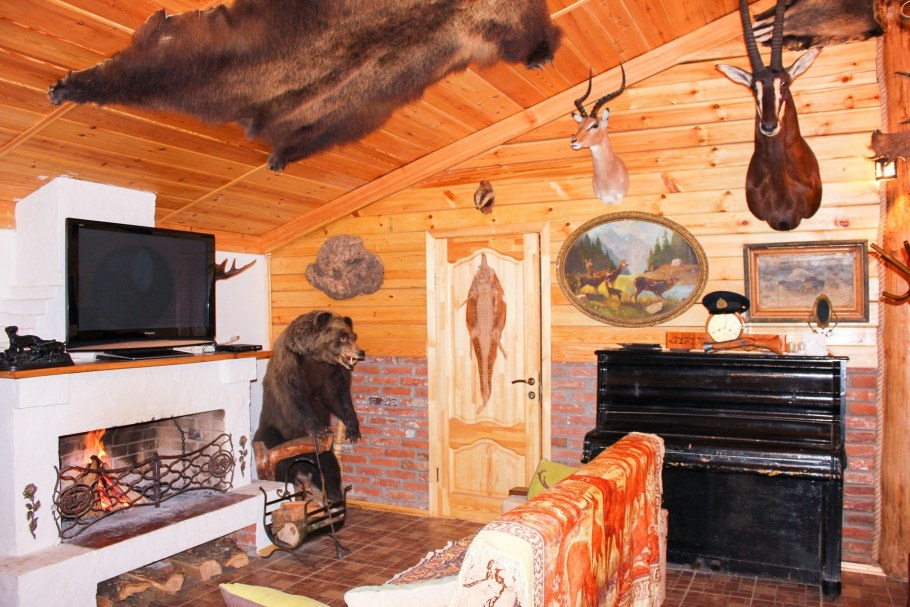 Охотничий домик интерьер