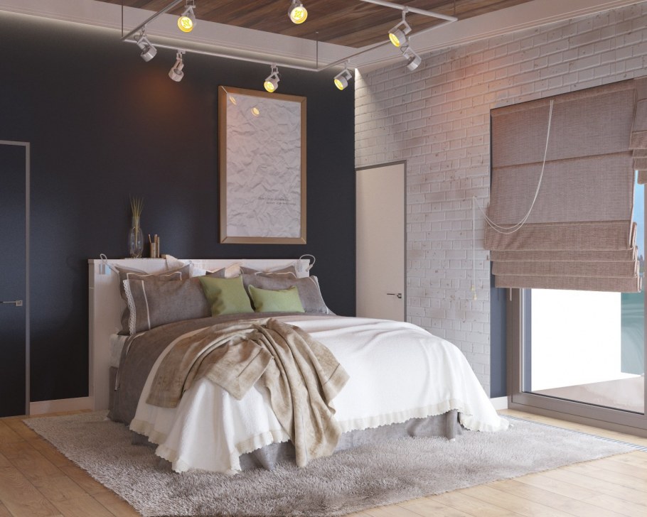 Комната в стиле лофт 12кв