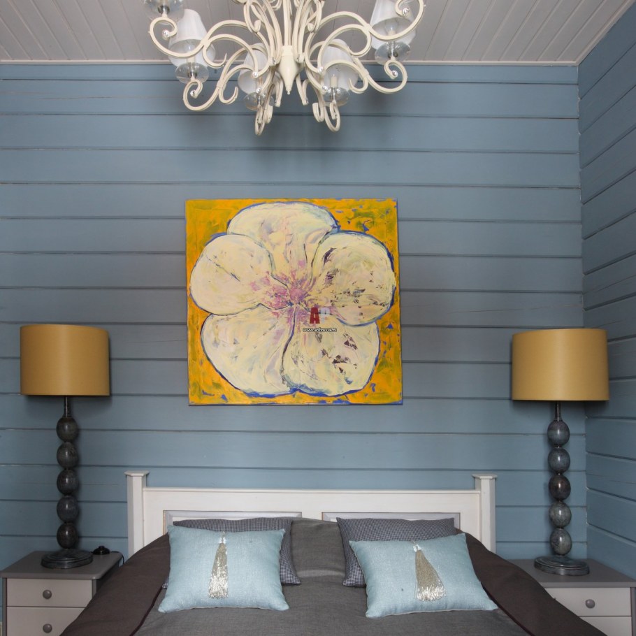 Крашееная вагонка в интерьере