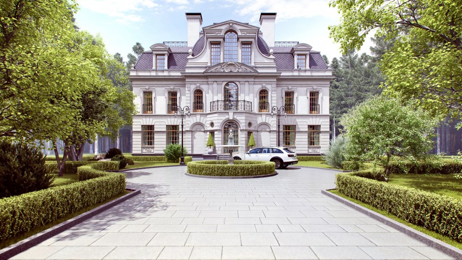 Проект усадьбы в стиле Ампир