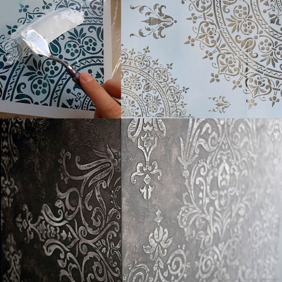 Трафареты для декоративной штукатурки