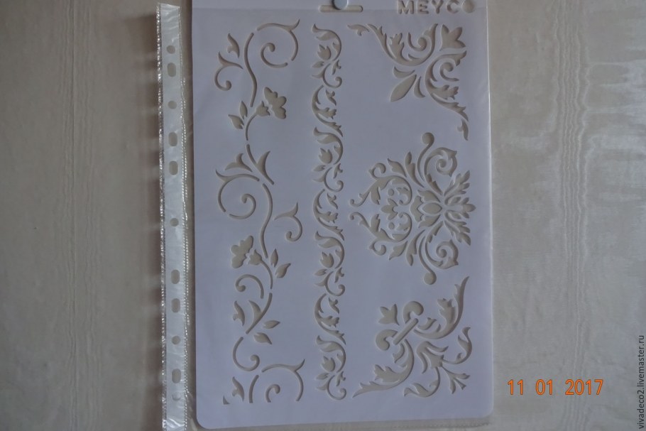 Декоративная штукатурка с орнаментом