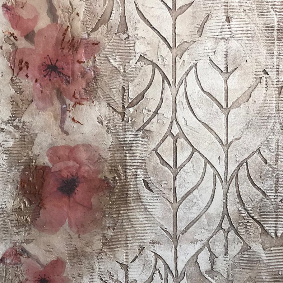 Трафаретная декоративная штукатурка