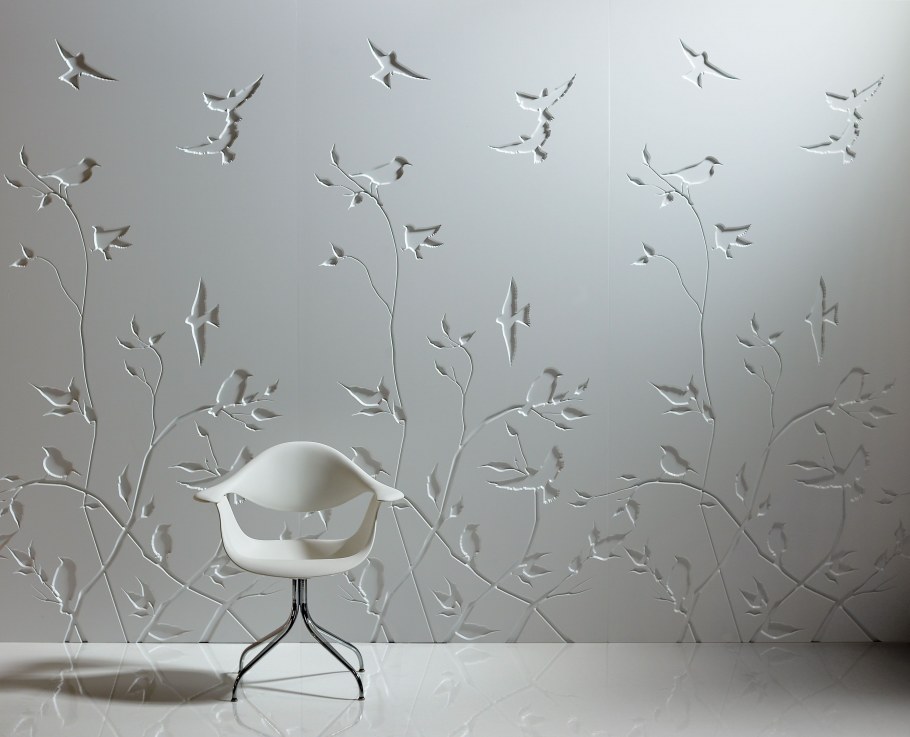 Трафаретная декоративная штукатурка