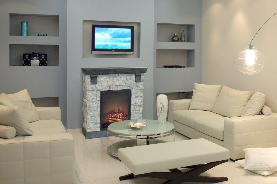 Электрокамин в интерьере