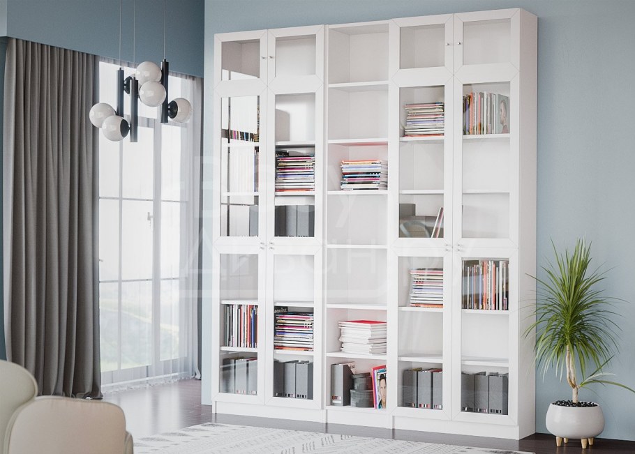 Билли стеллаж, белый80x28x106