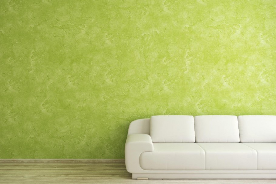 Комната в зеленых тонах