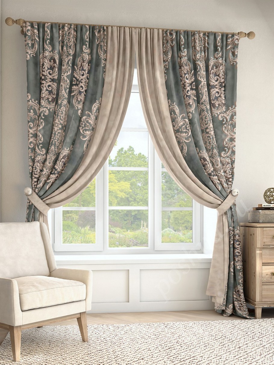 Портьеры в спальню