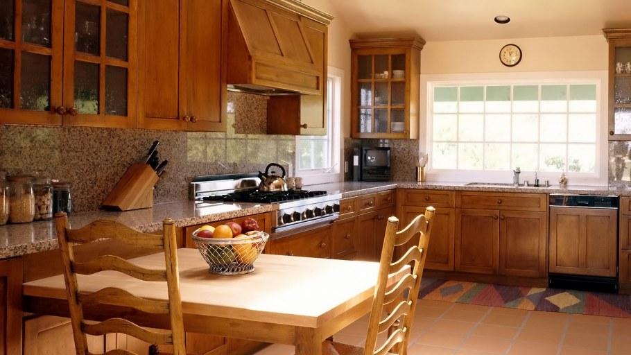 Отделка кухни в частном доме