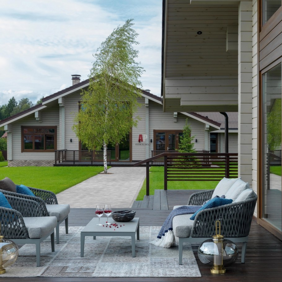 Серая терраса