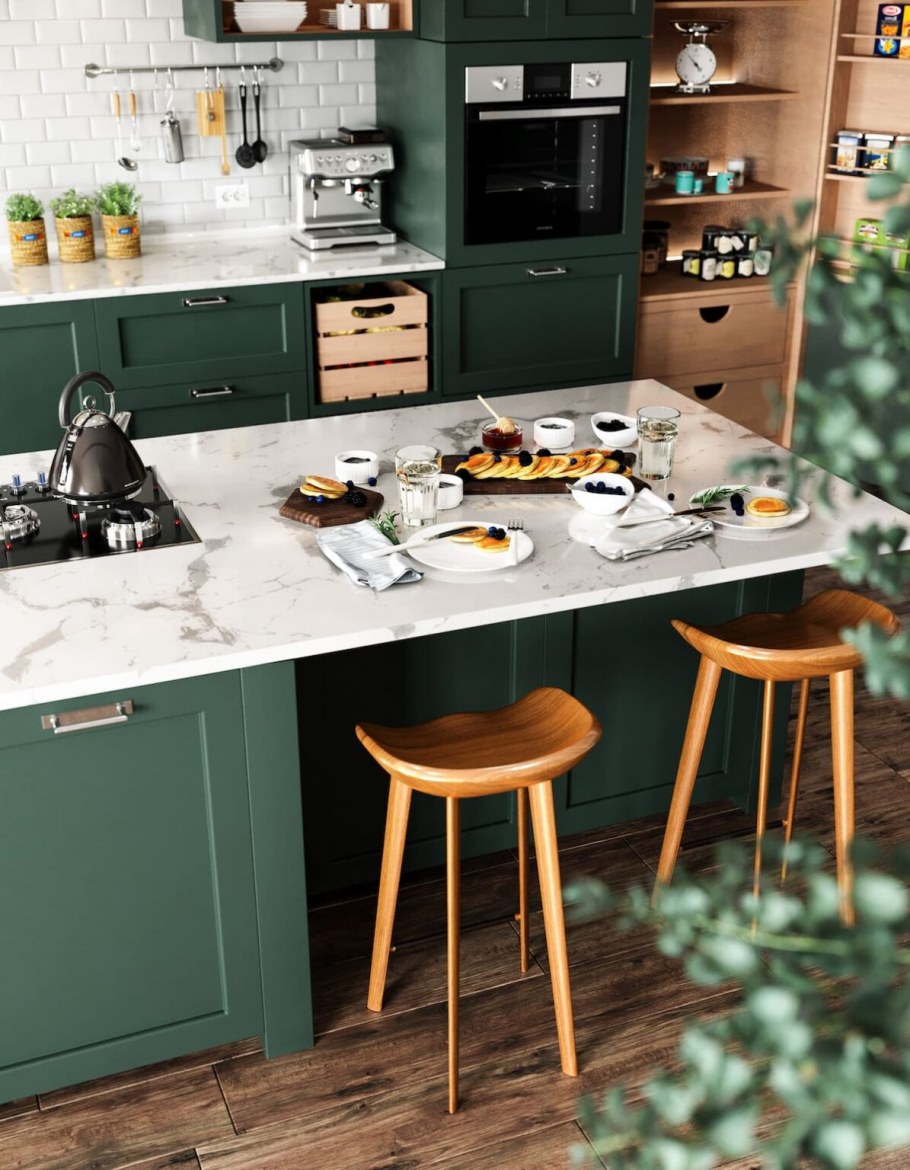 Модные цвета кухни 2022