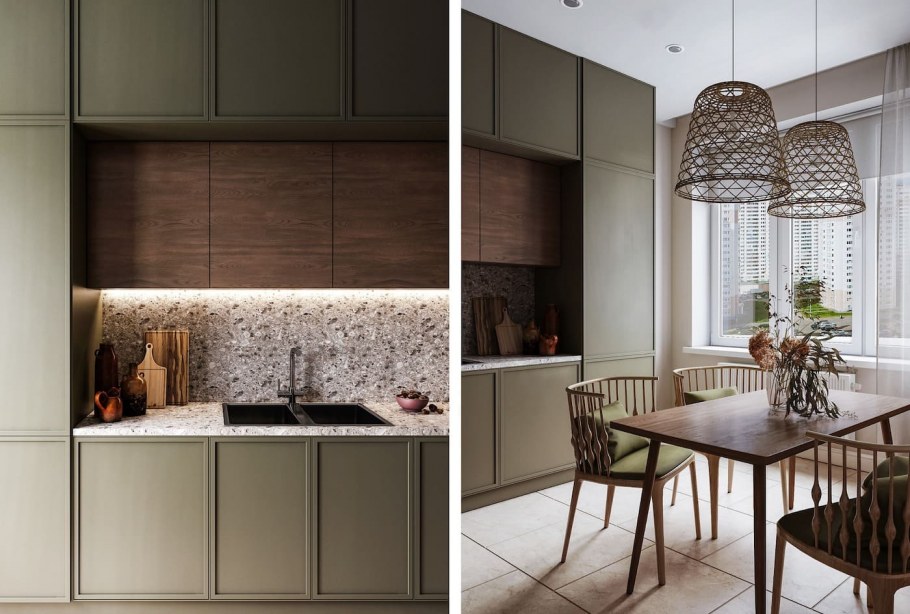 Модные цвета кухни 2022