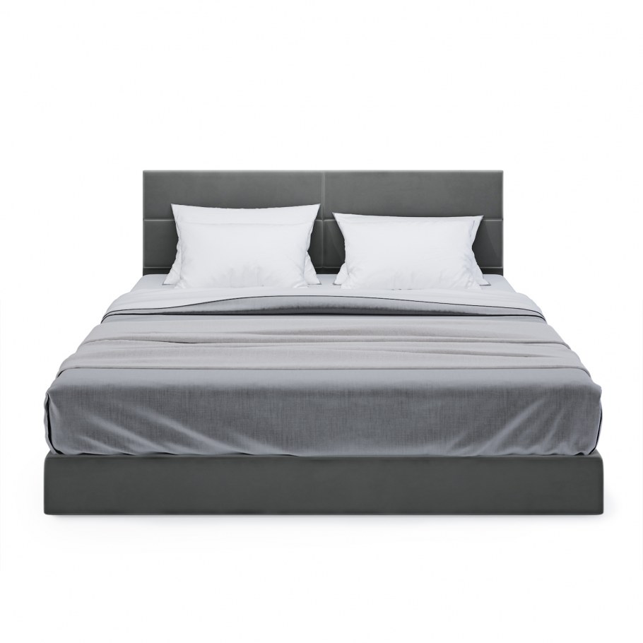 Кровать sona серого цвета 160х200 IMR-1015341