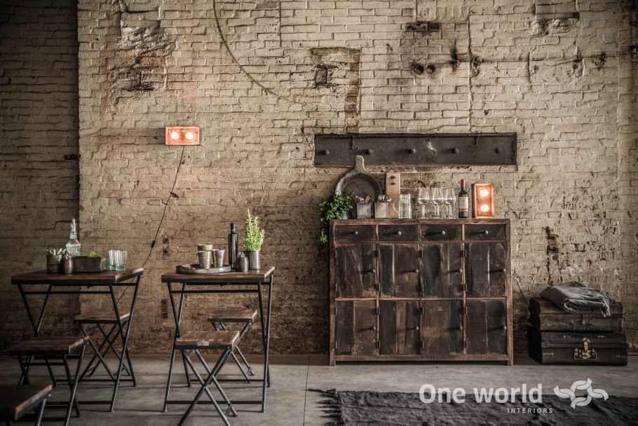 Стены для кафе в стиле Индастриал