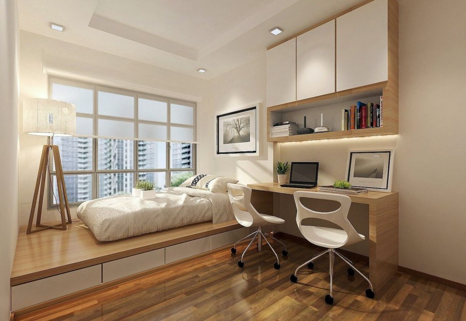 Комната с подиумом для подростка