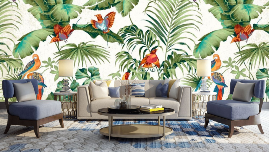 Роспись стен тропики