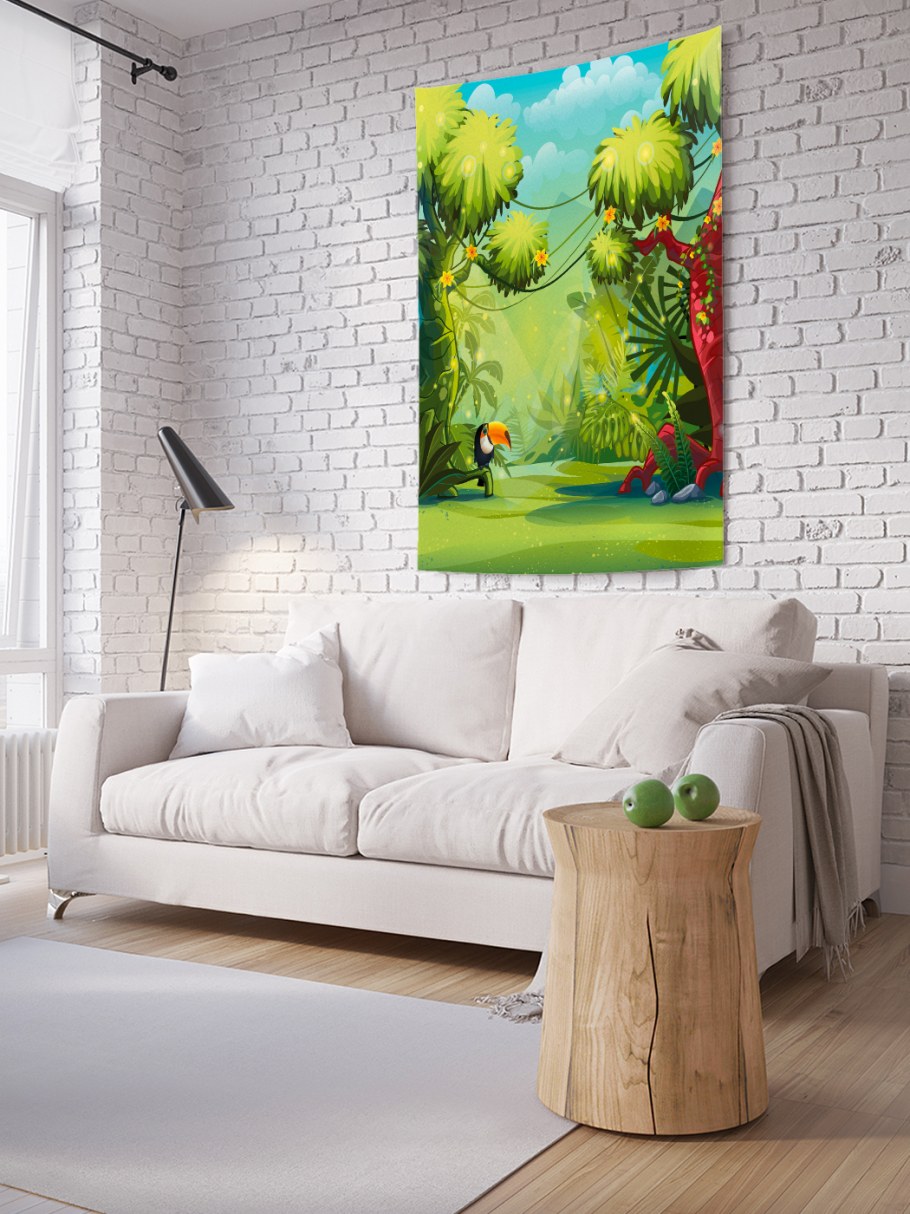 Тропические птицы фон