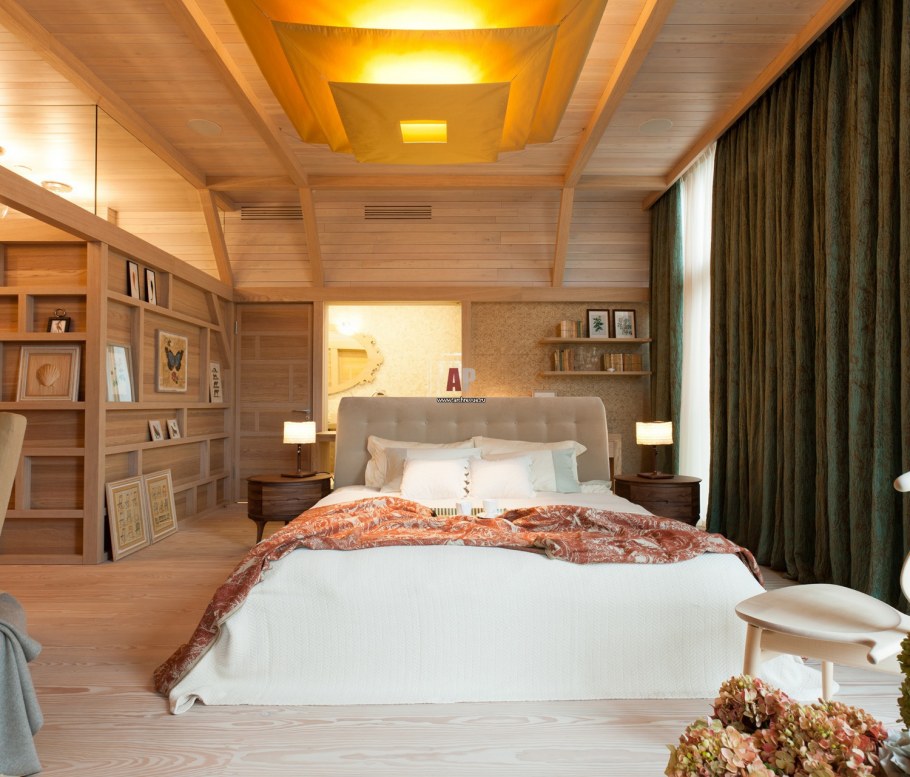 Спальня в стиле эколофт