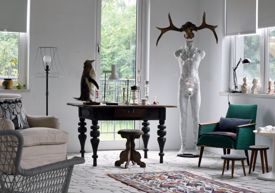 Стеклянные фигуры для интерьера