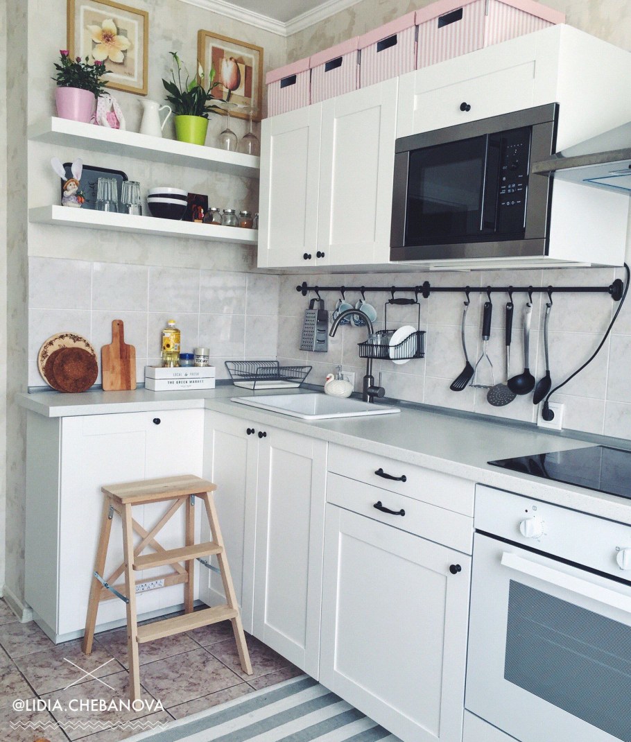 Кухня ikea Будбин белая