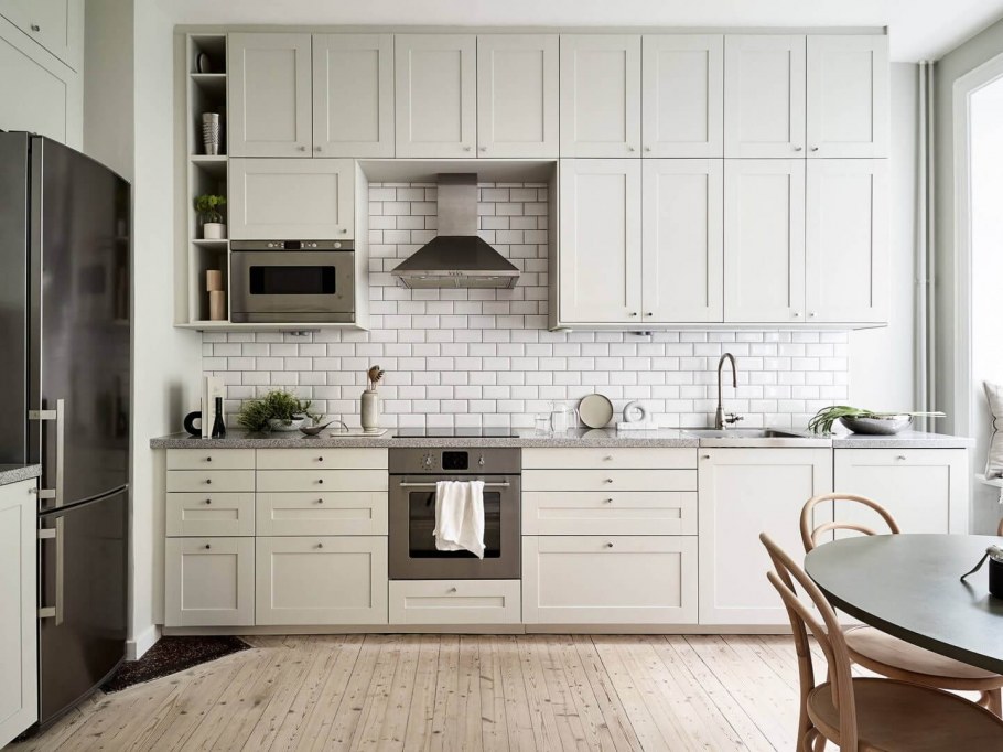 Кухня икеа Будбин белая