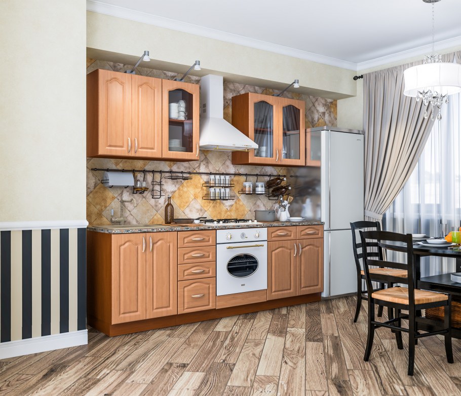 Кухня Ника БРВ рамка яблоня