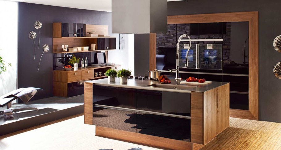Немецкие кухни из шпона