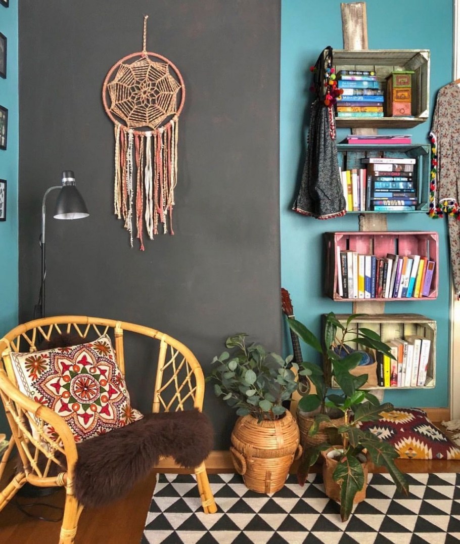 Кабинет в стиле бохо Шик