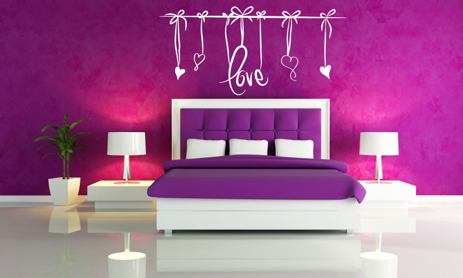 Фиолетовая краска для стен