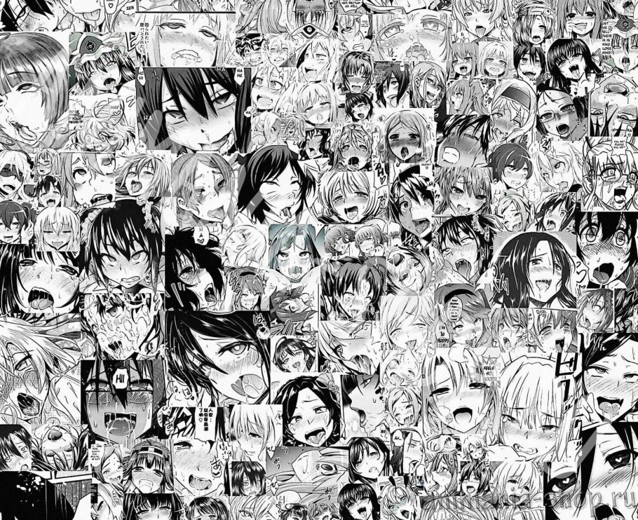 Аниме плакаты черно белые