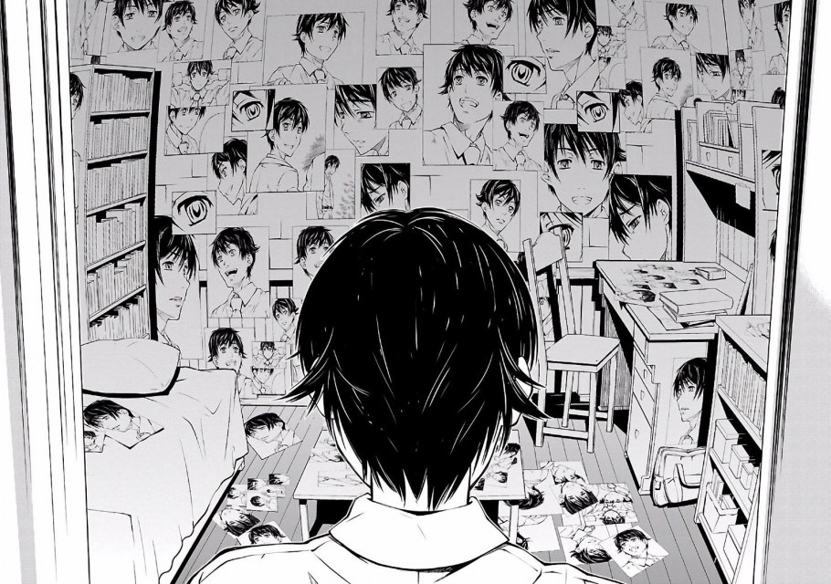 Обои аниме знаки в комнату