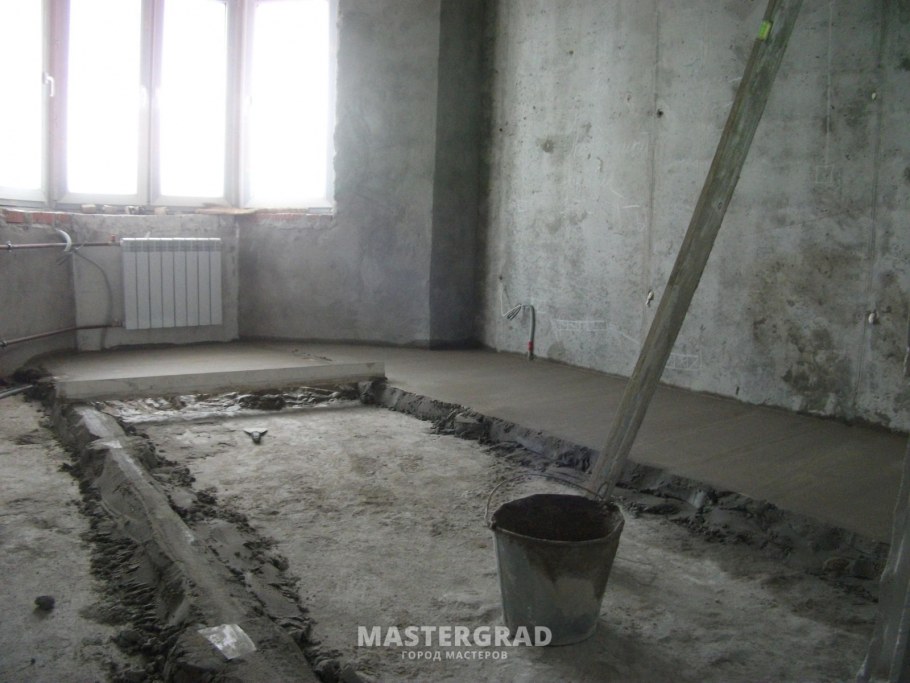 Перегородки на черновую стяжку