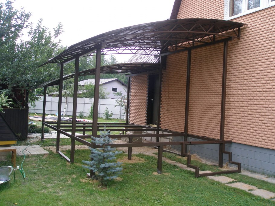 Навес над террасой