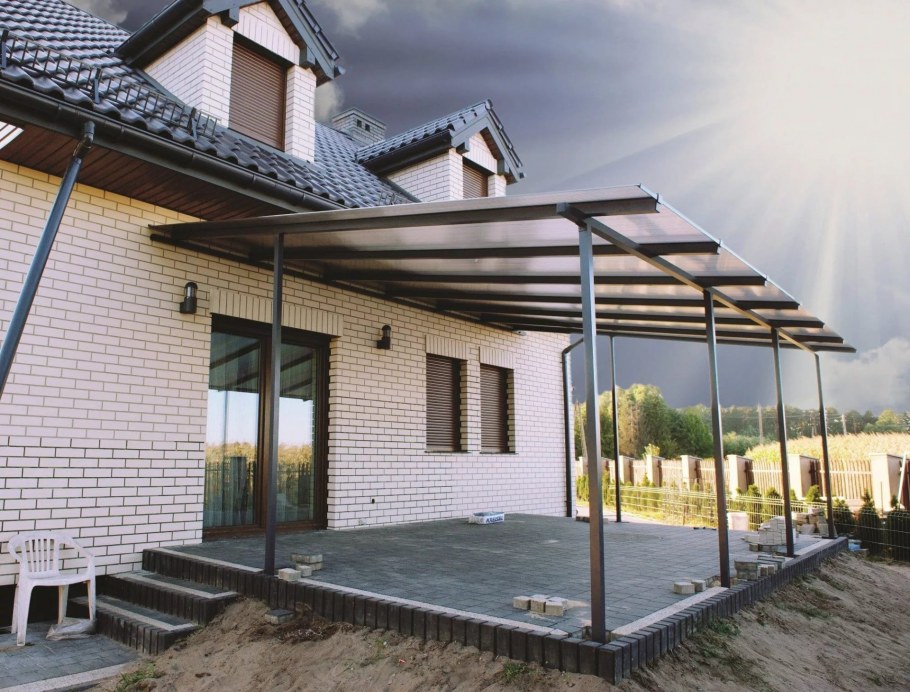 Терраса на металлическом каркасе