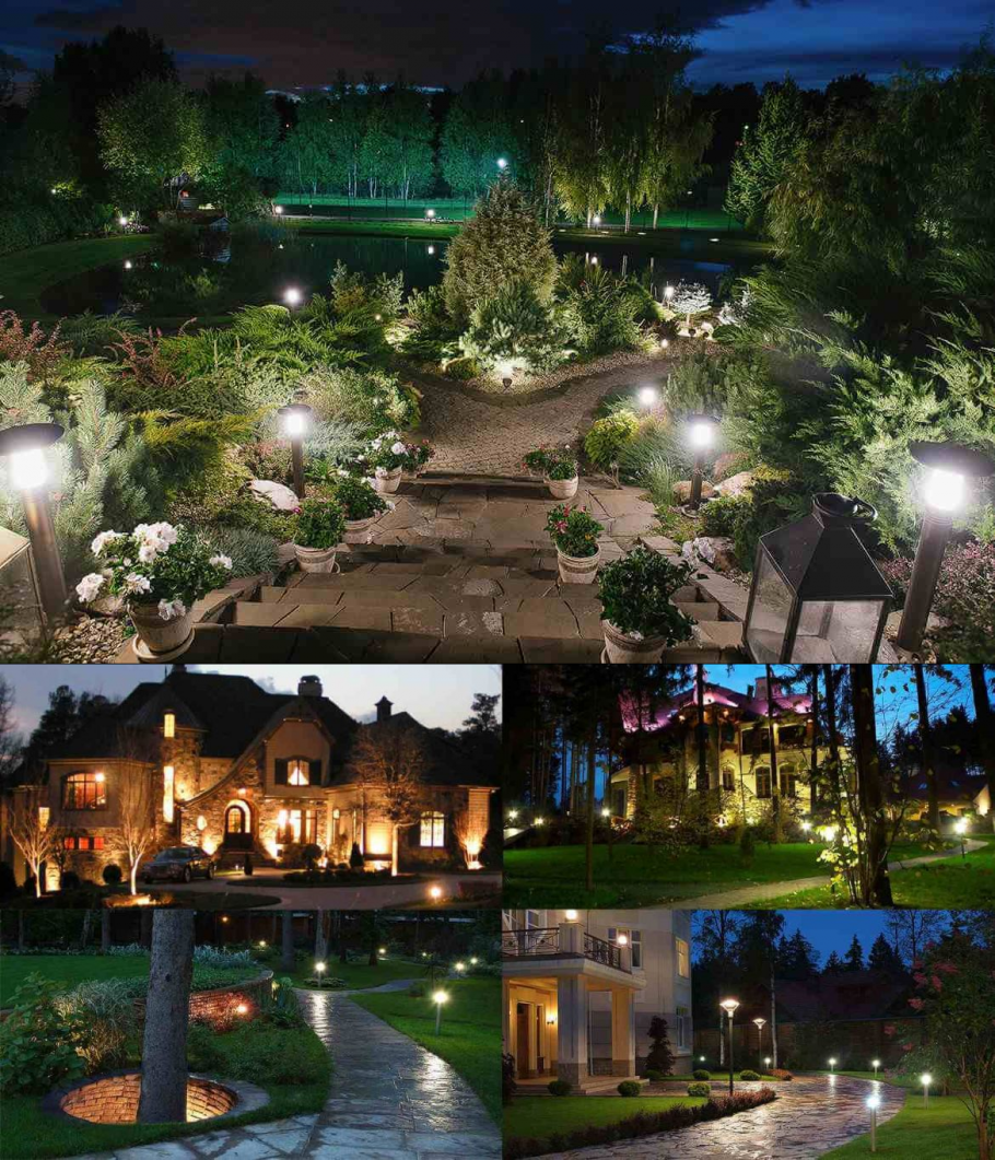 Освещение загородного дома