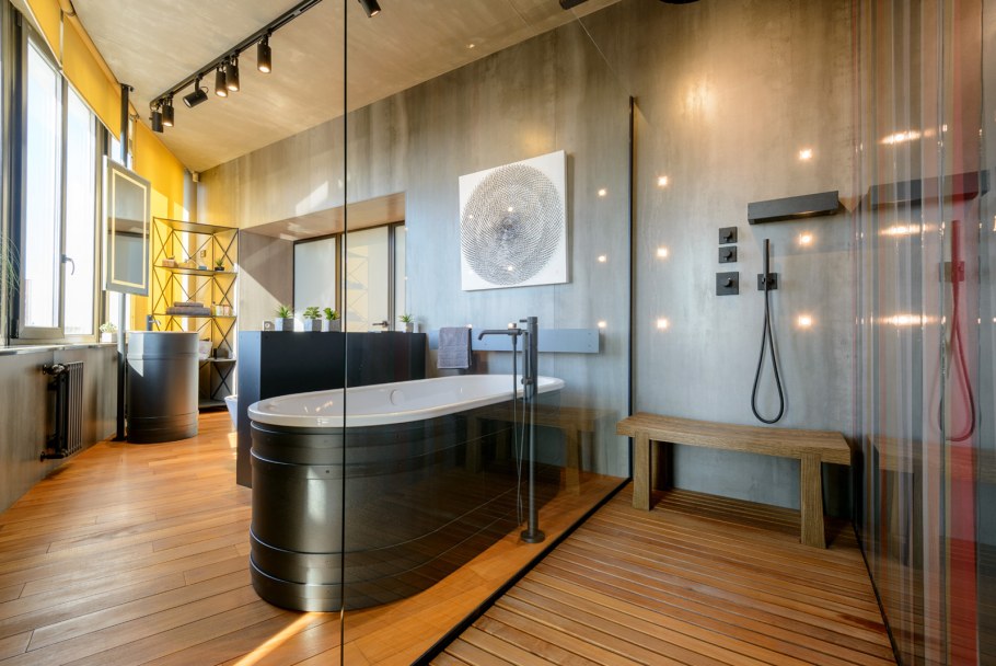 SAOTA интерьеры со стеклянным ограждением в виде забора