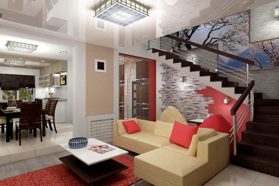 Современная кухня столовая