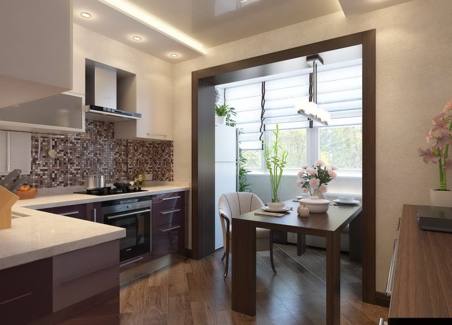 Интерьер кухни 10 метров