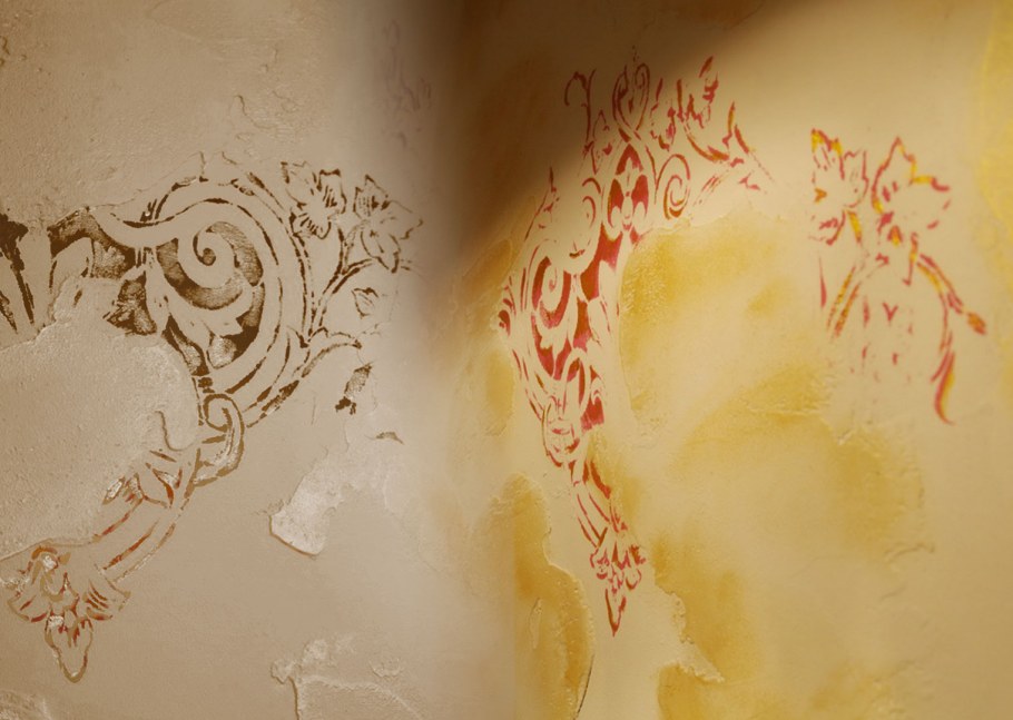 Рисование по штукатурке