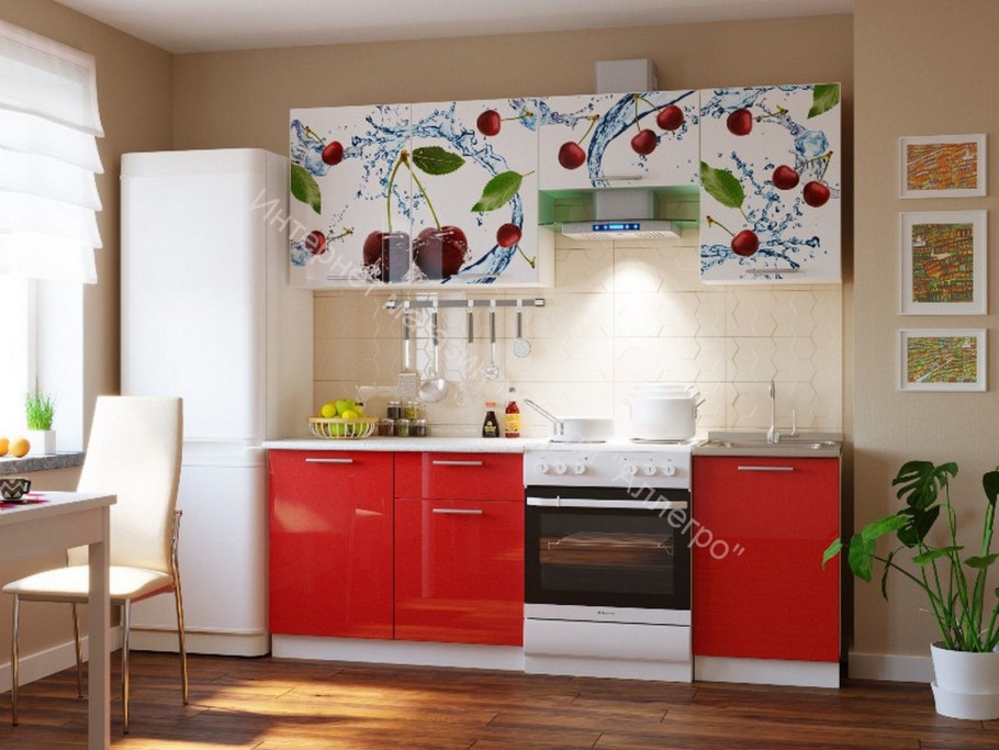 Кухня МДФ "бабочки" 1,8 м., Дисави