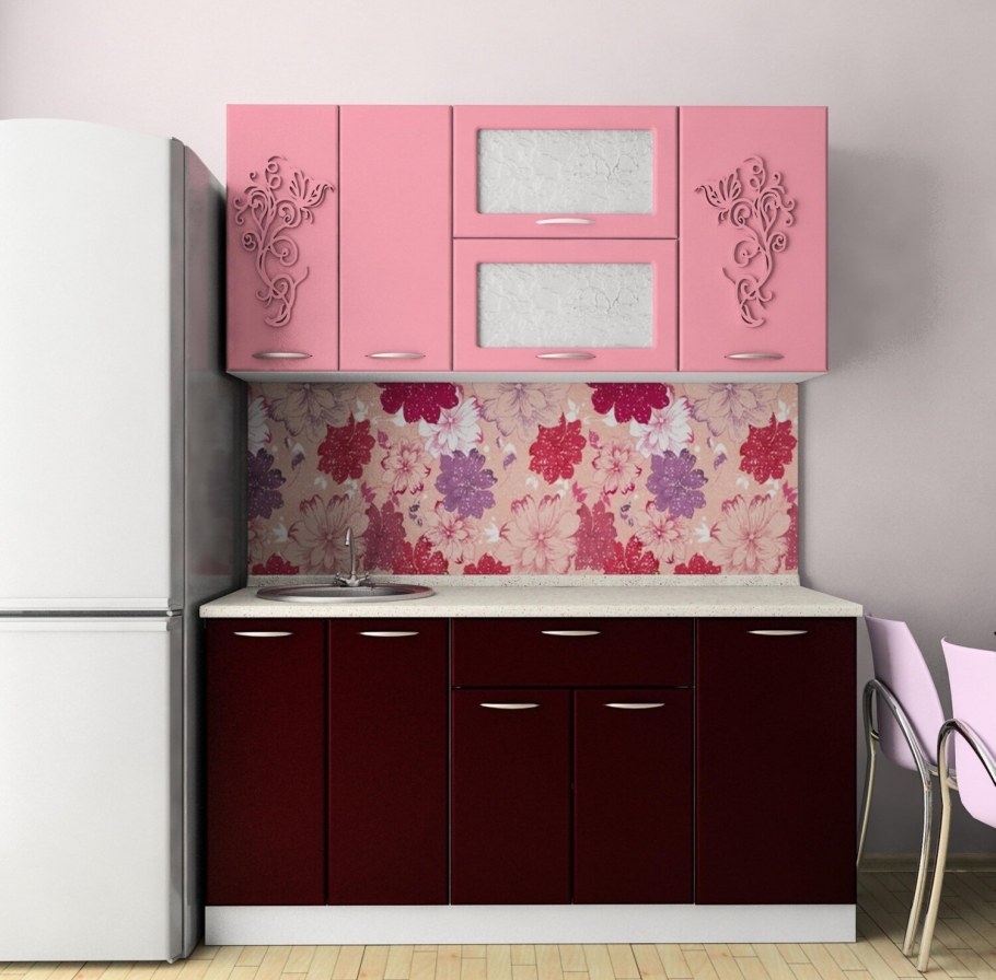 Кухня Модерн фиолетовая