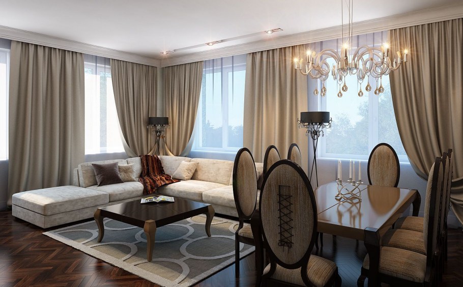 Шторы в стиле ар деко