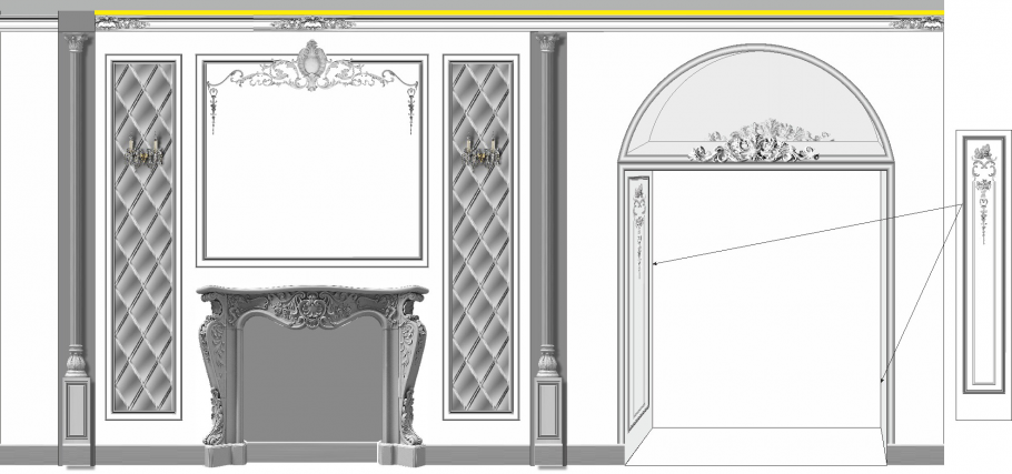 Молдинги из пенопласта в интерьере